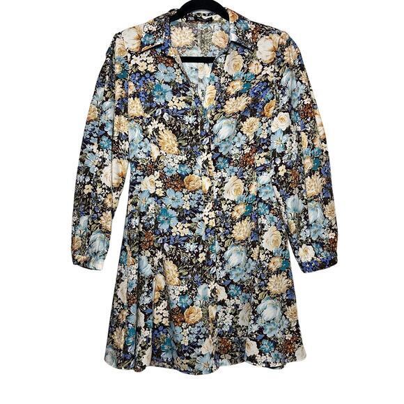 ZARA FLORAL PRINTED MINI DRESS SIZE Small 2148/415 Blogger Favorite - Picture 5 of 12